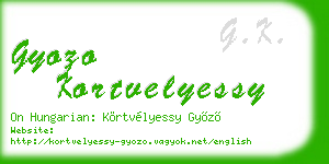 gyozo kortvelyessy business card