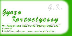 gyozo kortvelyessy business card